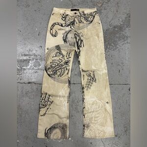 Roberto Cavalli Vintage Astrology Denim Pants 29 x 33 Unisex
